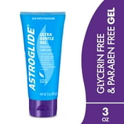 Astroglide Ultra Gentle Gel Water Based Personal Lube, Glycerin & Paraben Free, Hypoallergenic, 3oz