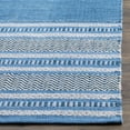 thumbnail image 3 of SAFAVIEH Montauk Jobeth Striped Soft Braided Cotton Area Rug, Blue/Grey, 3' x 5', 3 of 6