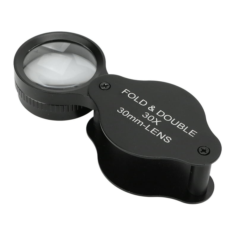 30X Magnifying Glass, Magnifying Glass Full Optical Glass Lens Portable  Handheld Versatile For Elderly For Jewelry Antique For Porcelain  Identification 
