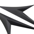 thumbnail image 2 of Car Spoiler Side Wing Lip 2PCS Black Carbon Fiber Leaf Shape V-shaped No Logo for All Vehicles, 2 of 8
