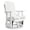 White, variant on Signature Design by Ashley Hyland wave Outdoor Swivel Glider Chair, Black