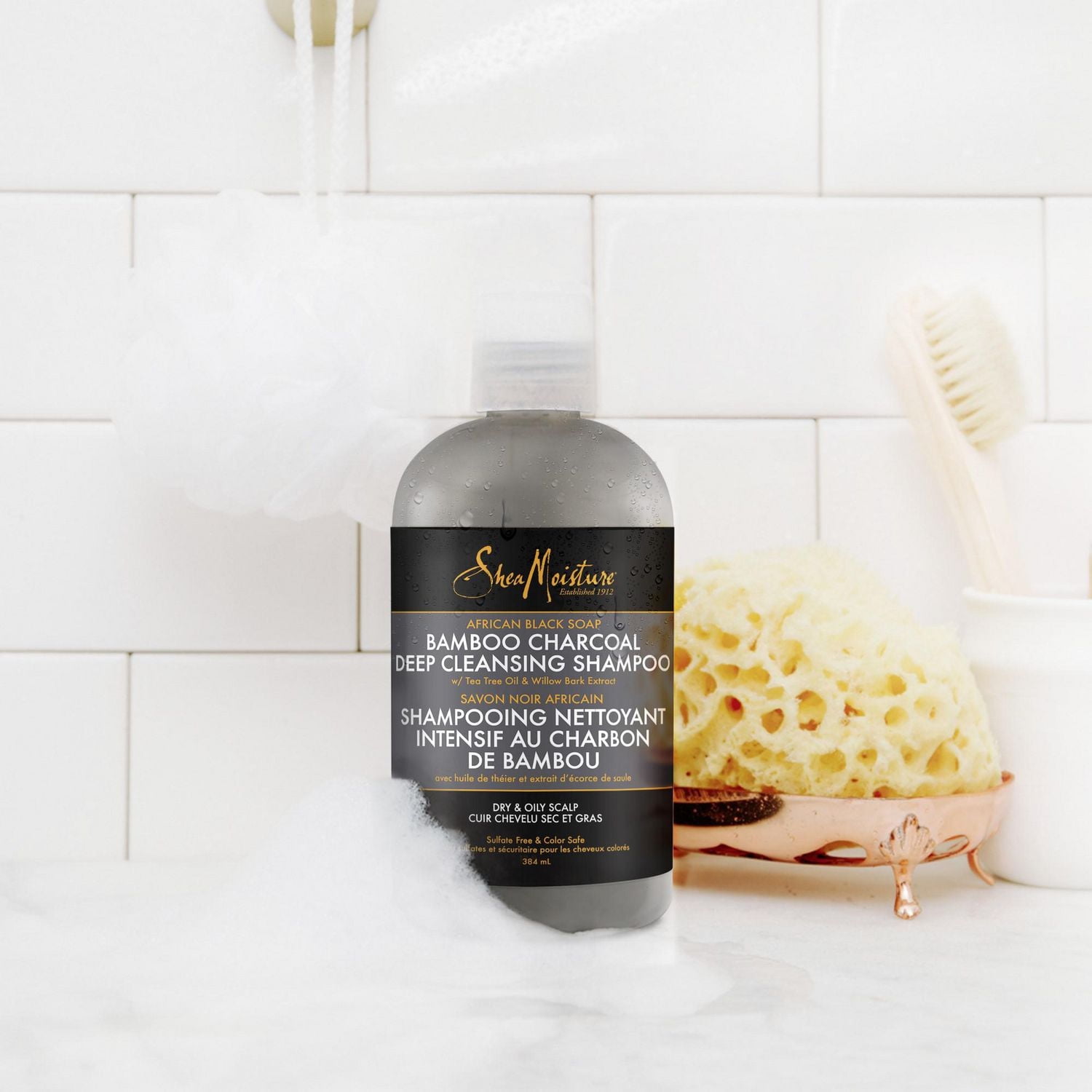 Shea Moisture African Black Soap Charcoal Deep Cleansing Shampoo
