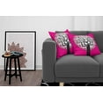thumbnail image 3 of Ambesonne Music Throw Pillow Cover 2 Pack, Tree, 18", Hot Pink Black White, 3 of 5