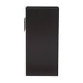thumbnail image 4 of Baxton Studio Lindo Dark Brown Wood Bookcase with Two Pulled-out Doors Shelving Cabinet, 4 of 6