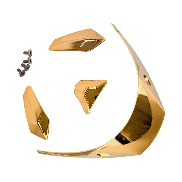 Reemplazo del adorno l alerón trasero 4x , Oro Macarena Spoiler de cascos