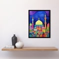 thumbnail image 2 of Mosque Cityscape Islam Folk Art Art Print Framed Poster Wall Decor 12x16 inch, 2 of 5