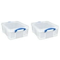 thumbnail image 1 of Caja de Almacenamiento Really Useful Box 2 x 17L Plástico Transparente, 1 of 9