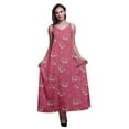 thumbnail image 1 of Bimba Robe Longue Décontractée en Rayonne à Bretelles Spaghetti pour Femmes Été Maxi Robe d'Été-TTTG, 1 of 4