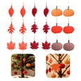thumbnail image 2 of 18 Pcs Wooden Maple Leaf Hanging Ornaments, Autumn Fall Tree Pendants, Rustic Harvest Hang Decor, Thanksgiving Tree Decorations, Multi‑Pattern Leaf Trinkets, Farmhouse Fall Tree Embellishment, 2 of 4