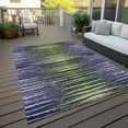 thumbnail image 6 of Addison Rugs Chantille Indoor/Outdoor Traditional Stripes Purple Washable Rectangle Rug, 5' x 7'6", 6 of 6