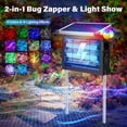 thumbnail image 4 of Rossetta 2-in-1 Solar Bug Zapper Light with Projector, 4500V Waterproof Mosquito Zapper, Dual Power (Solar & USB) for Indoor & Outdoor, Black, 4 of 8