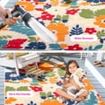 thumbnail image 4 of SAFAVIEH Cabana Annandale Floral Indoor/Outdoor Area Rug, Ivory/Orange, 5'3" x 7'7", 4 of 17