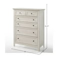 thumbnail image 5 of Intercon Furniture San Mateo 6-Drawer Standard Chest Rustic White, 5 of 6