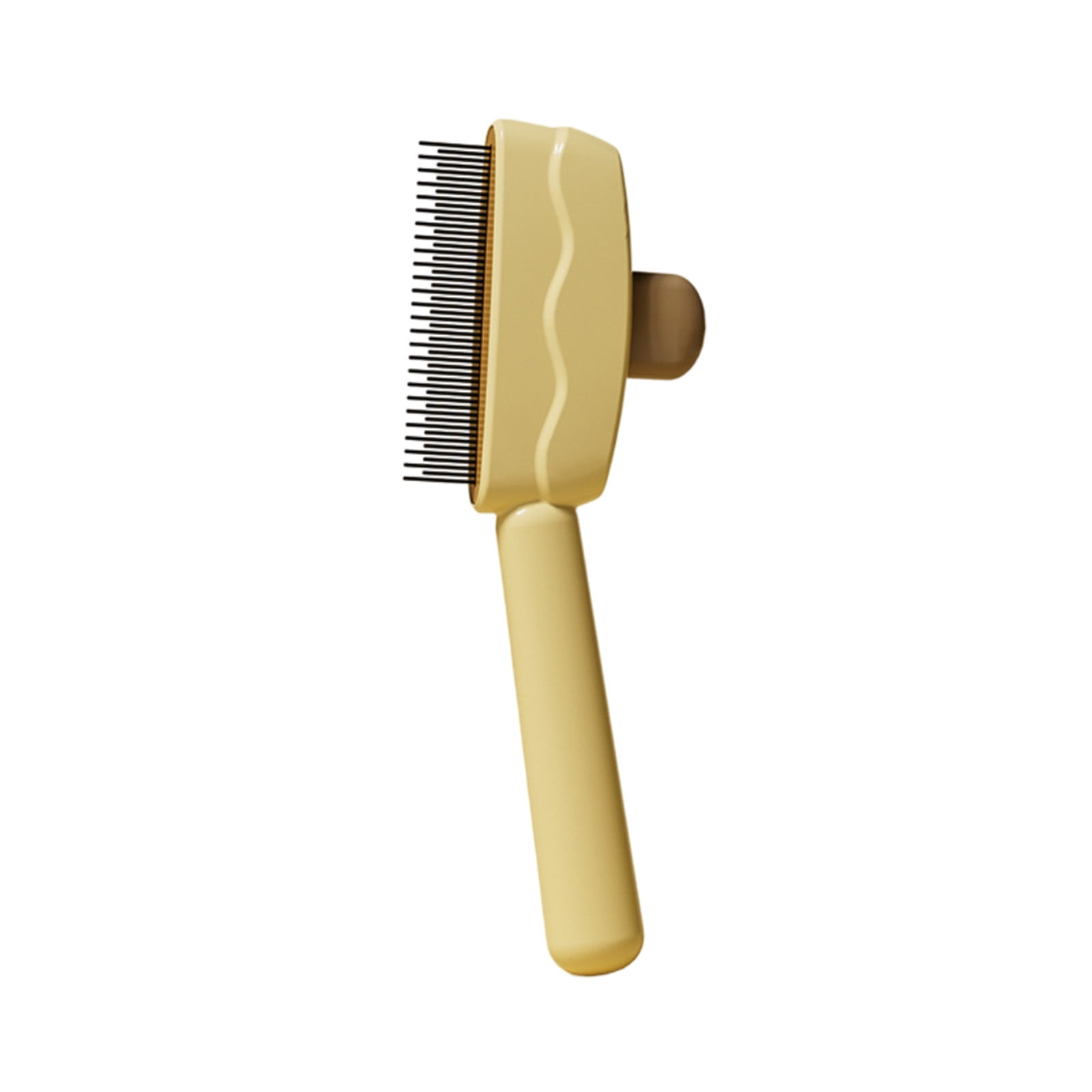 Upgraded Pet Hair Removal Comb Flea Lice Comb for Cats Dogs with Release Button Stainless Steel Teeth