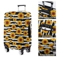 thumbnail image 5 of Black White Stripe Sunflower Pattern Luggage Cover Fashion Suitcase Cover Baggage Covers Fit 25-28 Inch Luggage (Go Travel), 5 of 5
