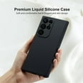 thumbnail image 5 of For Samsung Galaxy S23 Phone Case, Ebizware Shockproof Liquid Silicone Case Full-Body Protective Rugged Rubber Slim Cover with Microfiber Lining for Galaxy S23 (Black), 5 of 7