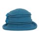 thumbnail image 2 of Señoras vintage lana fieltro w flor sombra, azul SS/Sophia Sombrero de copa, 2 of 2