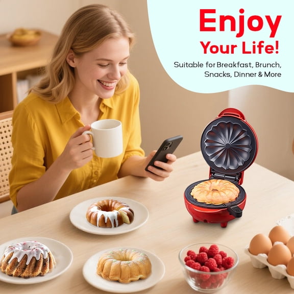 MIMQO Electric Mini Waffle Makers