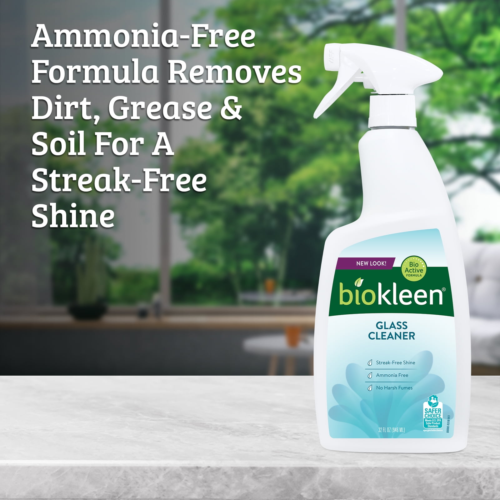 Biokleen All Purpose Cleaner, Super Concentrated, Eco-Friendly, Non-Toxic,  Plant-Based, No Artificial Fragrance, Colors or Preservatives, 32 Ounces