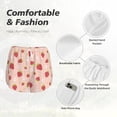 thumbnail image 4 of Balery Strawberries Pattern Women's Running Shorts with Liner 2 Pockets Elastic Workout Athletic Gym Yoga Shorts-Small, 4 of 7