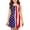 AB40 Blue, variant on Bainana 4Th Of July Dress For Girls Sleeveless Star Striped Sundress USA Anniversary Celebration Patriotic Dress For Toddler And Teens 3-4 Years Blue
