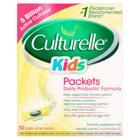 Culturelle probiotique pour les enfants: Formule sans produits laitiers, 30 Packets poudre