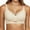 White, variant on GTEYOIJN Beige Women's Cotton Underwear Yoga Bras for Women No Padding With Adjustable Back Hooks V-Neck Basic Wireless Racerback Bra Low Support Workout Sports Bra