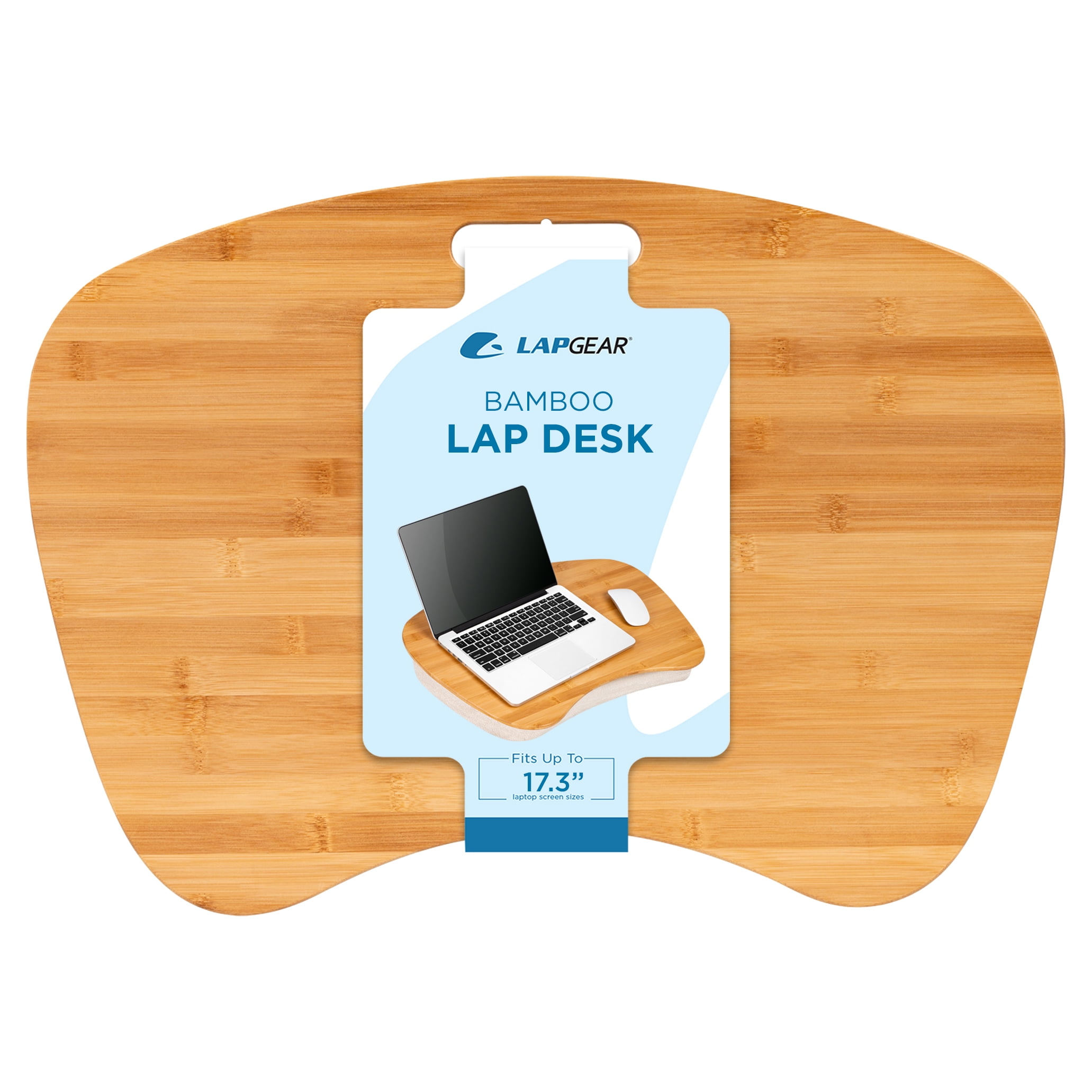 LapGear Bamboo Lap Desk for up to 17.3" Laptops, Multiple Colors