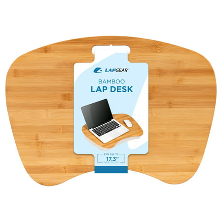 LapGear Bamboo Lap Desk for up to 17.3" Laptops, Natural