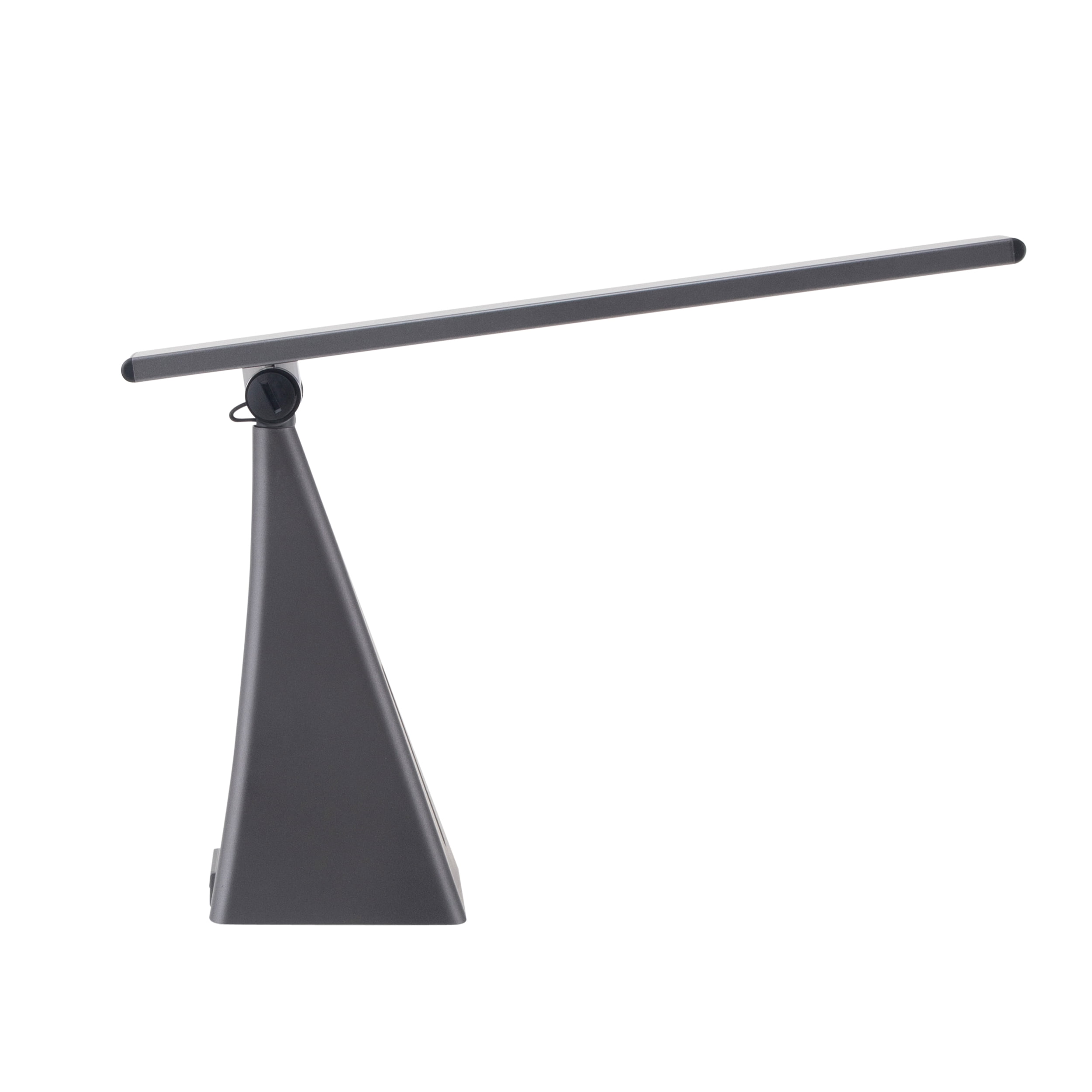 V-Light 16 inch Gray LED 3-Level Dimmer Lamp with USB Charging Port
