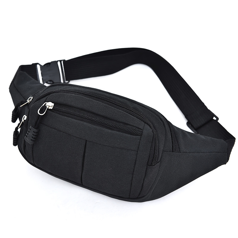 Men Women Waist Bag Travel Chest Bag Sports Fanny Pack,Black