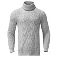 thumbnail image 3 of Gibobby Suéter cuello redondo hombre Suéteres para hombres, cuello redondo(Gris,Extra Grande), 3 of 5