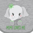 thumbnail image 4 of Inktastic Mimi Loves Me Cute Elephant Boys or Girls Baby Bib, 4 of 4