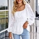 thumbnail image 2 of Camisa informal sin espalda con cuello ancho y manga larga para mujer con dobladillo suelto para todas las estaciones, 2 of 6
