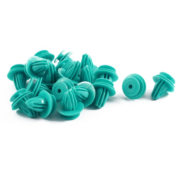 20Pcs 9mm Agujero Panel Tapizado de Coche Grapas Remaches Plástico Azul