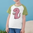 thumbnail image 3 of RXIRUCGD 2025 Vêtements d'Été pour Enfants Tout-Petits Garçons Filles Mode Mignon Col Rond Imprimé Manches Courtes Haut, 3 of 7