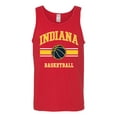 thumbnail image 2 of Wild Bobby City of Indiana IND Basketball Fantasy Fan Sports Mens Tank Top, Red, Large, 2 of 5