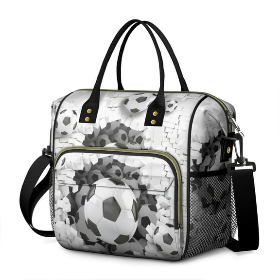 Play Hard Lunch Tote - Leakproof Insulated Cooler Bag for Baseball, Soccer, Basketball Enthusiasts