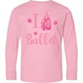 thumbnail image 3 of Inktastic I Love Ballet Long Sleeve Youth T-Shirt, 3 of 5