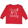 thumbnail image 3 of Inktastic I Love My Daddy Fathers Day Boys or Girls Long Sleeve Toddler T-Shirt, 3 of 5
