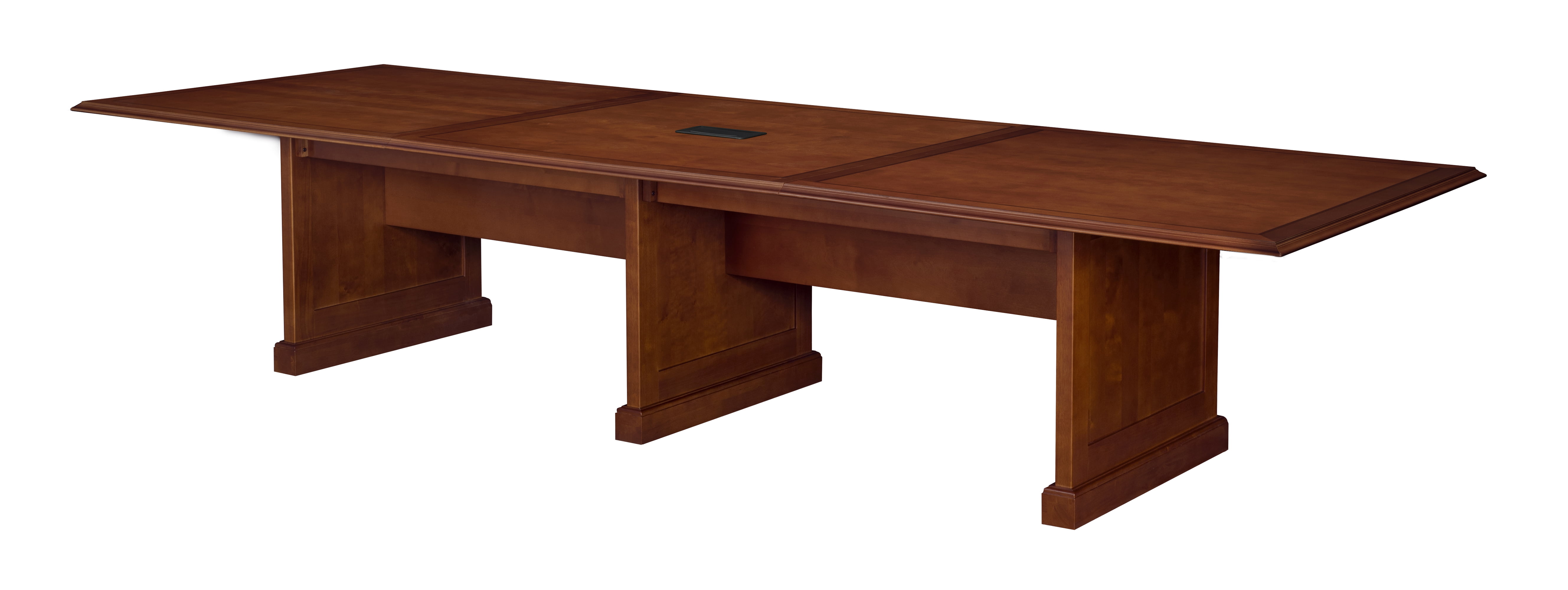 Regency Prestige 144-Inch Modular Conference Table with Power Data Grommets Mahogany 