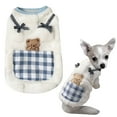 thumbnail image 2 of TIELUTT Cute Cat Apparel with Bow and Plaid Pocket Pet Clothes for Small Dogs Male Pet Clothes Rack Pet Clothes Hangers for Small Dogs Pet Clothes for Large Dogs Male Pet Clothes for Small Dogs Girls, 2 of 5
