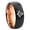 Black And Rose Gold, variant on Freemason Masonic Dome Black And Rose Gold Tungsten Ring 10MM