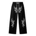 thumbnail image 4 of CONZONE Toddler Boys Baggy Sweatpants Y2K Graphic Joggers for Boys Drawstring Fall Winter Athletic Trousers with Pockets, 4 of 5