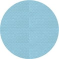 thumbnail image 1 of Ahgly Company Machine Washable Indoor Round Transitional Iceberg Blue Area Rugs, 6' Round, 1 of 7