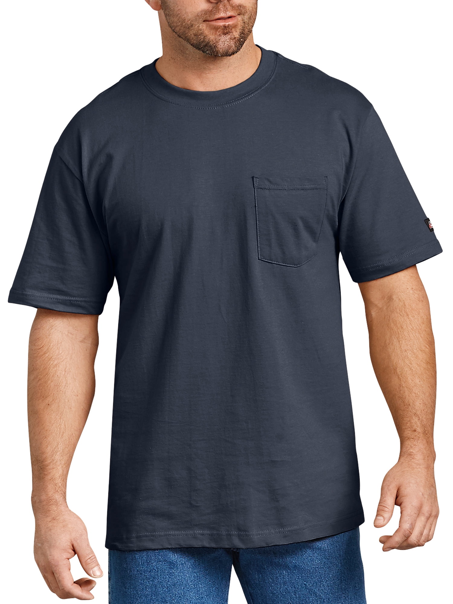 Essentials Mens Short-Sleeve Heavyweight Workwear Pocket T-Shirt