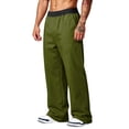 thumbnail image 4 of Men's Lightweight Quick Dry Hiking Running Pants Outdoor Sports Breathable Zipper Pockets Athletic Workout Pants Army Green L, 4 of 7