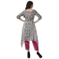 thumbnail image 4 of Moomaya Printed Traditional Clothing Womens Asymmetric Kurti Kurta With Pant Set, 4 of 6