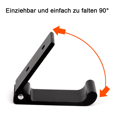 thumbnail image 3 of Ganchos plegables de 5 piezas, ganchos para toallas de pared, ganchos para ropa, ganchos de aluminio macizo plegables de 90 ° con tornillos de acero inoxidable, adecuados para guardarropas, baños, cocinas Vhermosa OTTO-2035026-2, 3 of 6