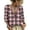 Pink, variant on WCJM V Neck Bohemian Tops for Women 3/4 Sleeve Loose Fit Long Sleeve T Shirts Casual Fall (Brown,5XL)